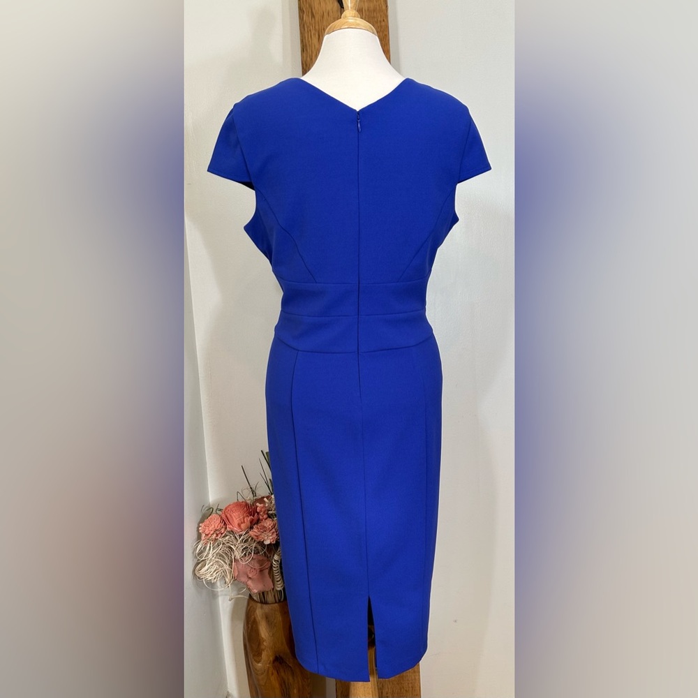 Donna Morgan Royal Blue Midi Dress - Picture 2 of 6
